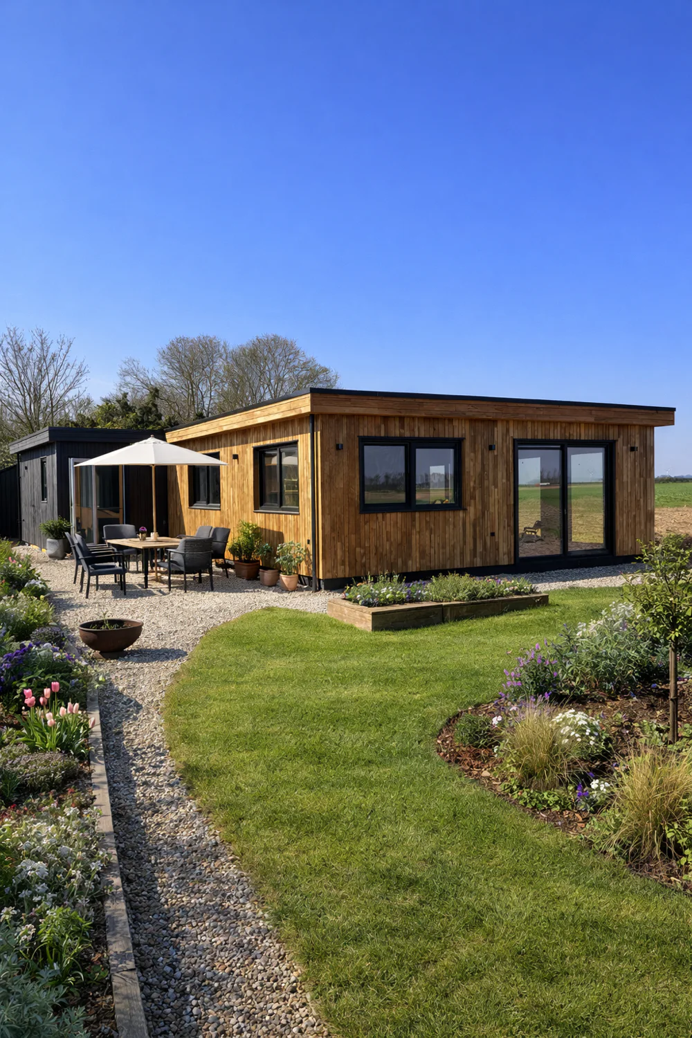 Gerealiseerde mantelzorgwoning van BBS met tuin en terras
