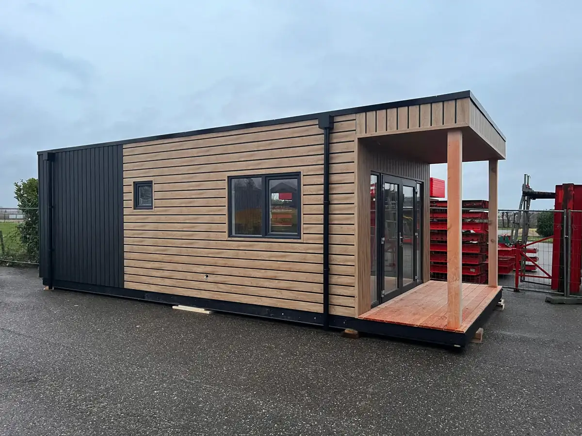 Vakantiewoning met terras — gerealiseerd door BBS Systeembouw